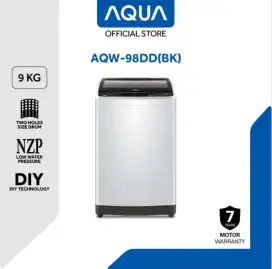 MESIN CUCI 1 TABUNG AQUA AQW-98DD