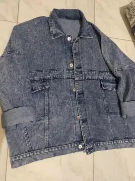 Jaket Jeans Oversize Wanita