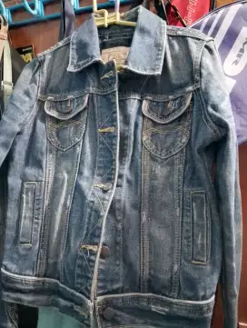 Preloved jaket jeans wanita