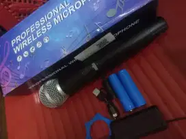 Mic wireless uhf jarak 20m