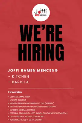 KITCHEN DAN BARISTA