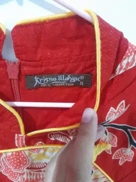 Batik cheongsam anak perempuan