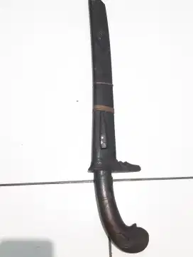 Golok jadul gagang motif kepala ular