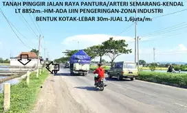 Tanah Zona Industri Raya Pantura Semarang-Kendal dekat KIK siap bangun