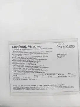 Cicilan macbook m4 murah dan tanpa bunga0% dan Dp0%