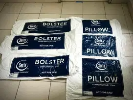 DIJUAL CEPAT BANTAL GULING + KEPALA , MERK SERTA