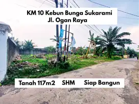 Kavling Kebun Bunga Kawasan Kantor Kecamatan Sukarami: SHM