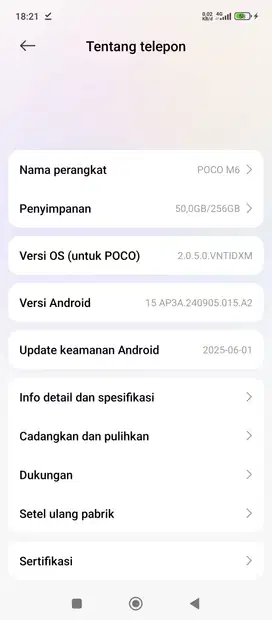 POCO M6 8/256 hp only