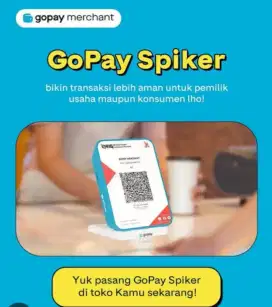 Gopay speaker transaksi lebih aman