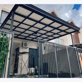 Pemasangan kanopi alderon & plafon pvc terpasang dll