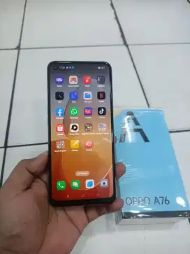 Oppo a76 ram 6/128gb fullset ori resmi