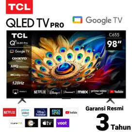 TCL QLED PRO 4K 98 GOOGLE TV Dolby ATMOS 98C655 AIPQ HDR10+