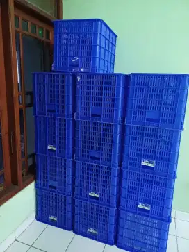 Keranjang Container Box Penyimpanan Green Leaf 2208L Warna Biru