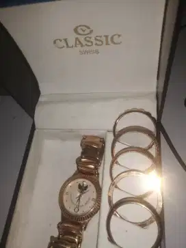 Jam Tangan Classic Swiss 24K Gold