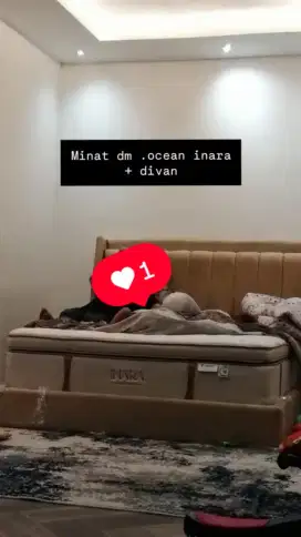 Tempat tidur ocean inara + divan