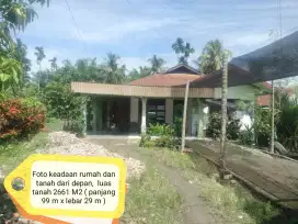 Dijual cepat dan murah tanpa perantara,  sebidang tanah dan rumah