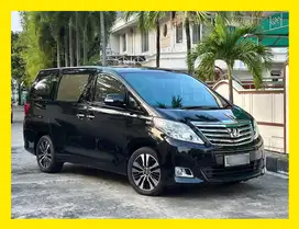 Toyota Alphard Tipe G ATPM 2.4 Tahun 2012 Facelift Warna Hitam