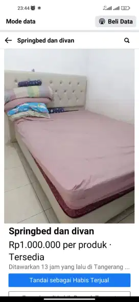 Springbed dan divan