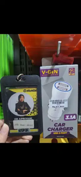 CAR CHARGER VGEN VCC2-31 ATLANTIS DAHSYAT!!
