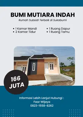 Dijual Rumah Type 36/60 lokasi dekat Stasiun Cicurug