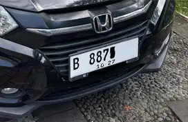 Plat nomor nopil nopol blank B 887X 4 angka ganjil