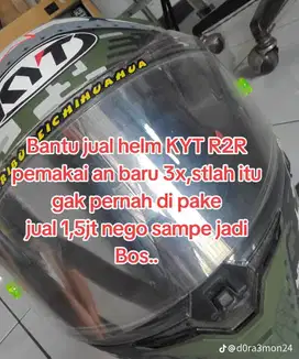 Jual helm KYT (second)