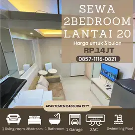 2 kamar sewa furnish dekat mall apartemen bassura city