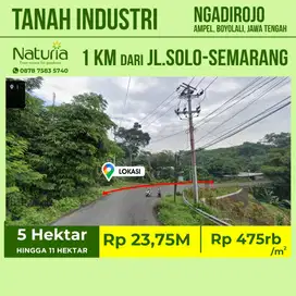 tanah industri hektar pabrik Ampel Boyolali Salatiga Semarang