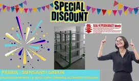 Rak end single gondola minimarket supermaket jual murah