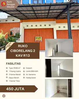 Ruko Strategis di BSM Ciborelang 2 Cinunuk