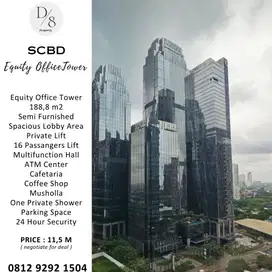 JUAL OFFICE EQUITY TOWER, 188,8sqm, Unblocking View, TERMURAH 11,5M