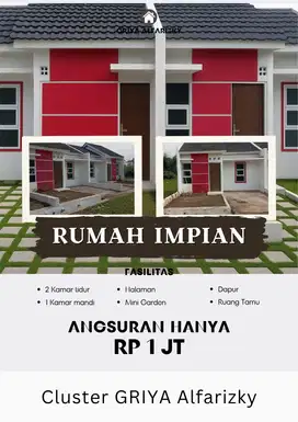 Rumah subsidi, angsuran murah hanya 1 jtan