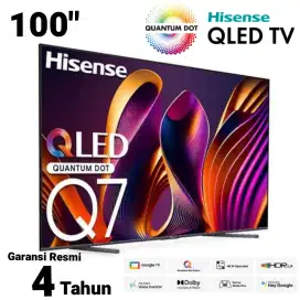 TV Hisense QLED 100 UHD 4K 100Q7N Google TV  Dolby ATMOS Quantum Dot