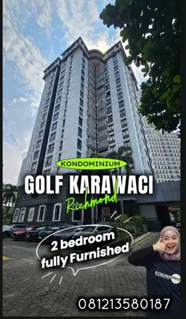 Apartment 2 bedrom Fully furnished di kondominium golf karawaci