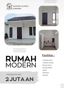 Cluster filateli Cinunuk,rumah siap huni Bandung timur