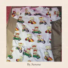 Bear Set Celana dan Baju Pendek