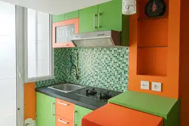 Gratis Tagihan 500Rb/Bulan Studio Furnish Apartemen Green Pramuka City