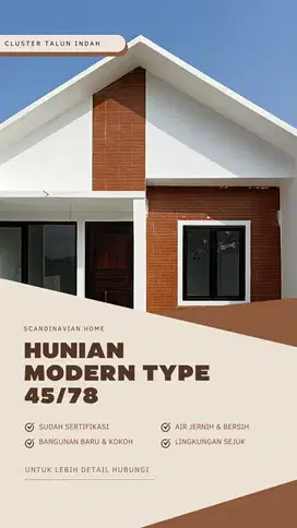 Promo tanpa DP, Scandinavian home type besar angsuran murah