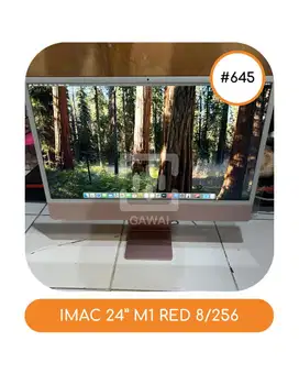 #645 Imac 24 Inci M1 Red 8/256 Ibox