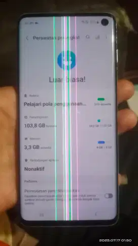 Samsung s10 ram 8+8/128gb minus