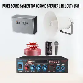 PAKET SOUND SYSTEM TOA MASJID & MUSHOLLA - 1 IN 1 OUT (15W)