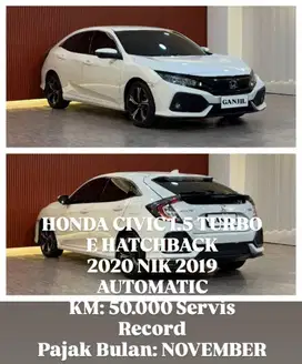 [ SIAP PAKAI ] HONDA CIVIC E 1.5 TURBO HATCHBACK 2021 NIK 2020 AT