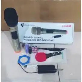Mic wireless uhf jangkauan 20m