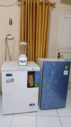 Freezer RSA dan Kulkas Sharp 1 pintu