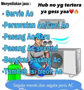 Jasa service AC kulkas mesin cuci pompa air