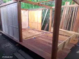 Menjual Gazebo model teras+kamar ukuran 3x5, halus dan rapi.