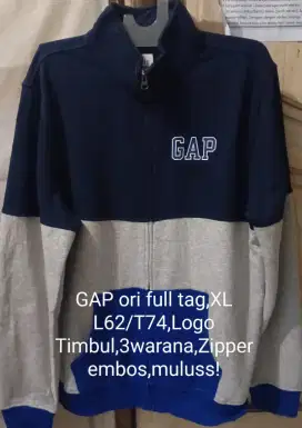 Jaket gap orii tiga warna