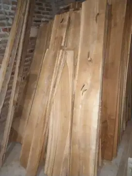Papan kayu jati bahan pintu dll