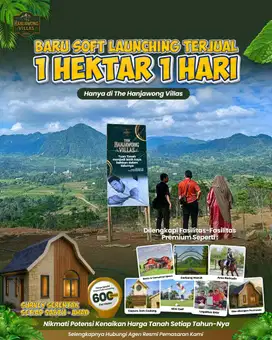 Dijual tanah kavling dengan view termegah
