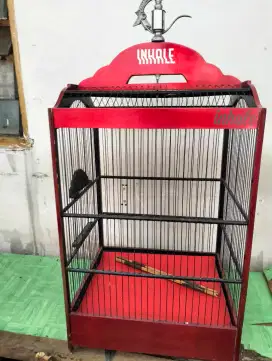 Di jual kandang burung deruji kecil fiber ada krodong.masih ok